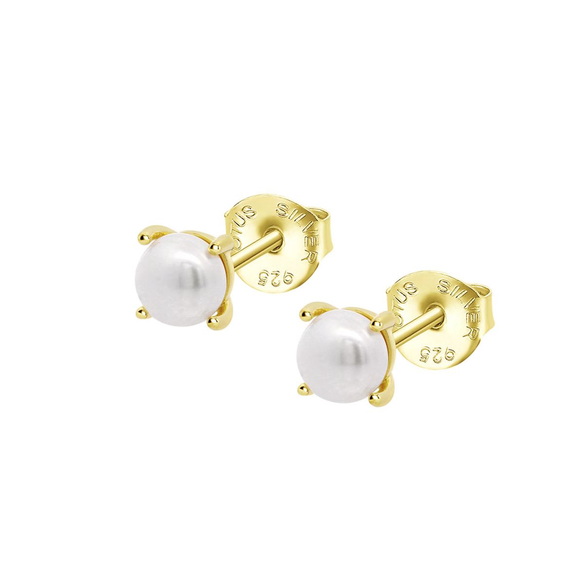 LOTUS SILVER - Aros LP3409-4/3 Lotus Silver Mujer Pearls