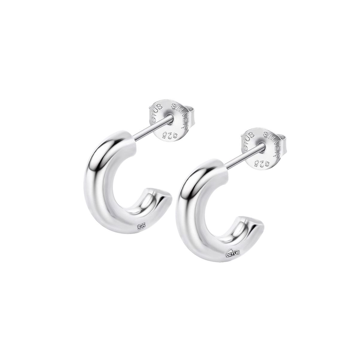 LOTUS SILVER - Aros LP3854-4/1 Lotus Silver Mujer Hoops