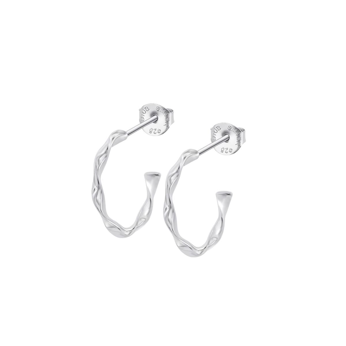LOTUS SILVER - Aros LP3781-4/1 Lotus Silver Mujer Hoops