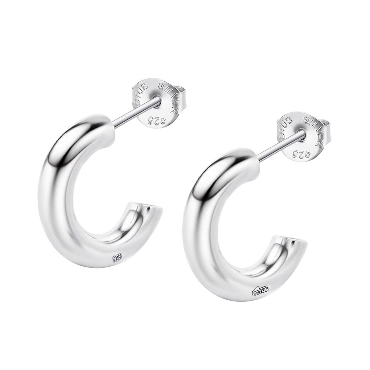 LOTUS SILVER - Aros LP3854-4/2 Lotus Silver Mujer Hoops