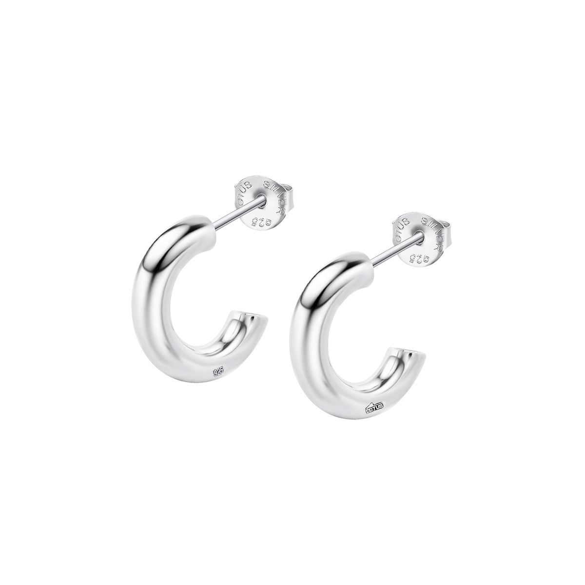 LOTUS SILVER - Aros LP3854-4/2 Lotus Silver Mujer Hoops