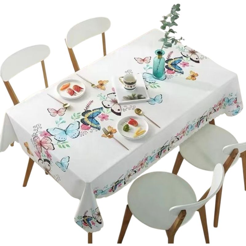 GENERICO - Mantel De Mesa Rectangular Impermeable Estampado Medida 140cm x 220cm