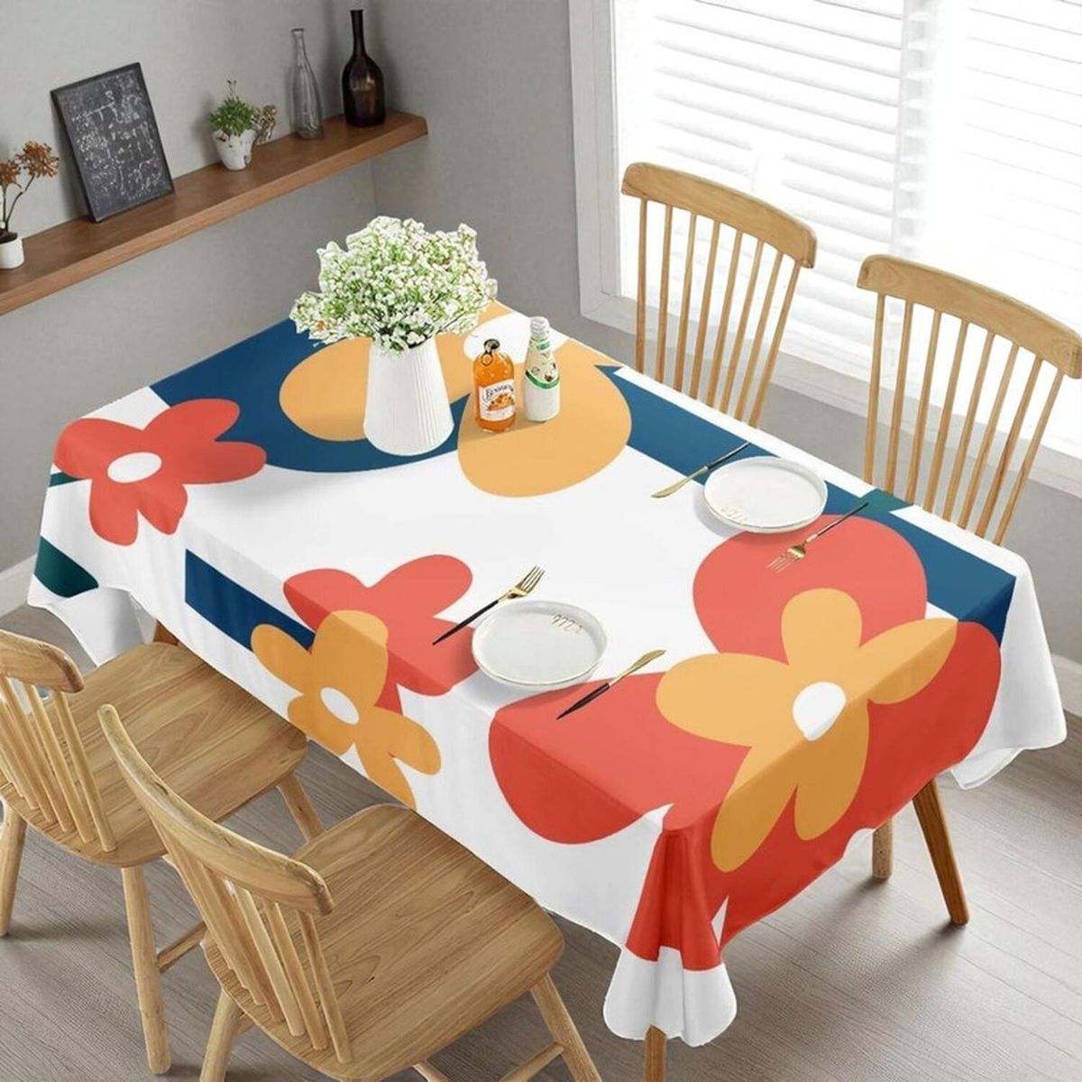 GENERICO - Mantel De Mesa Rectangular 140cm X 220cm Impermeable - Multicolor