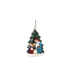 GENERICO - ADORNO COLGANTE DE ARBOL DE NAVIDAD CON NACIMIENTO