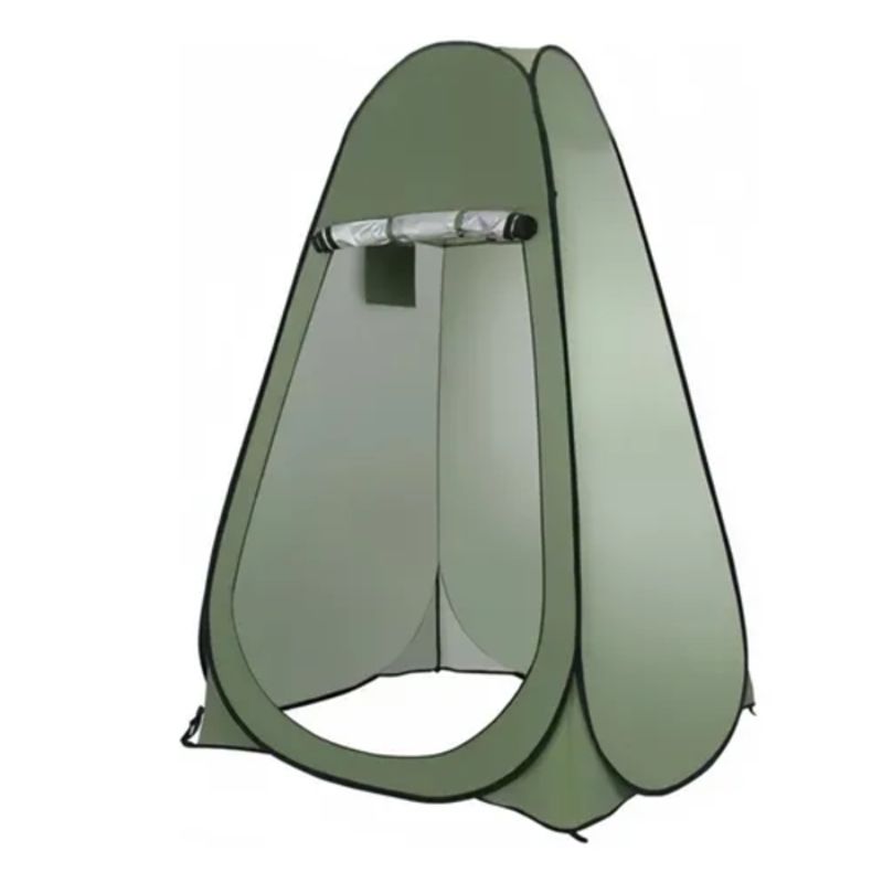 GENERICO - Carpa caseta baño vestidor portátil +inodoro verde