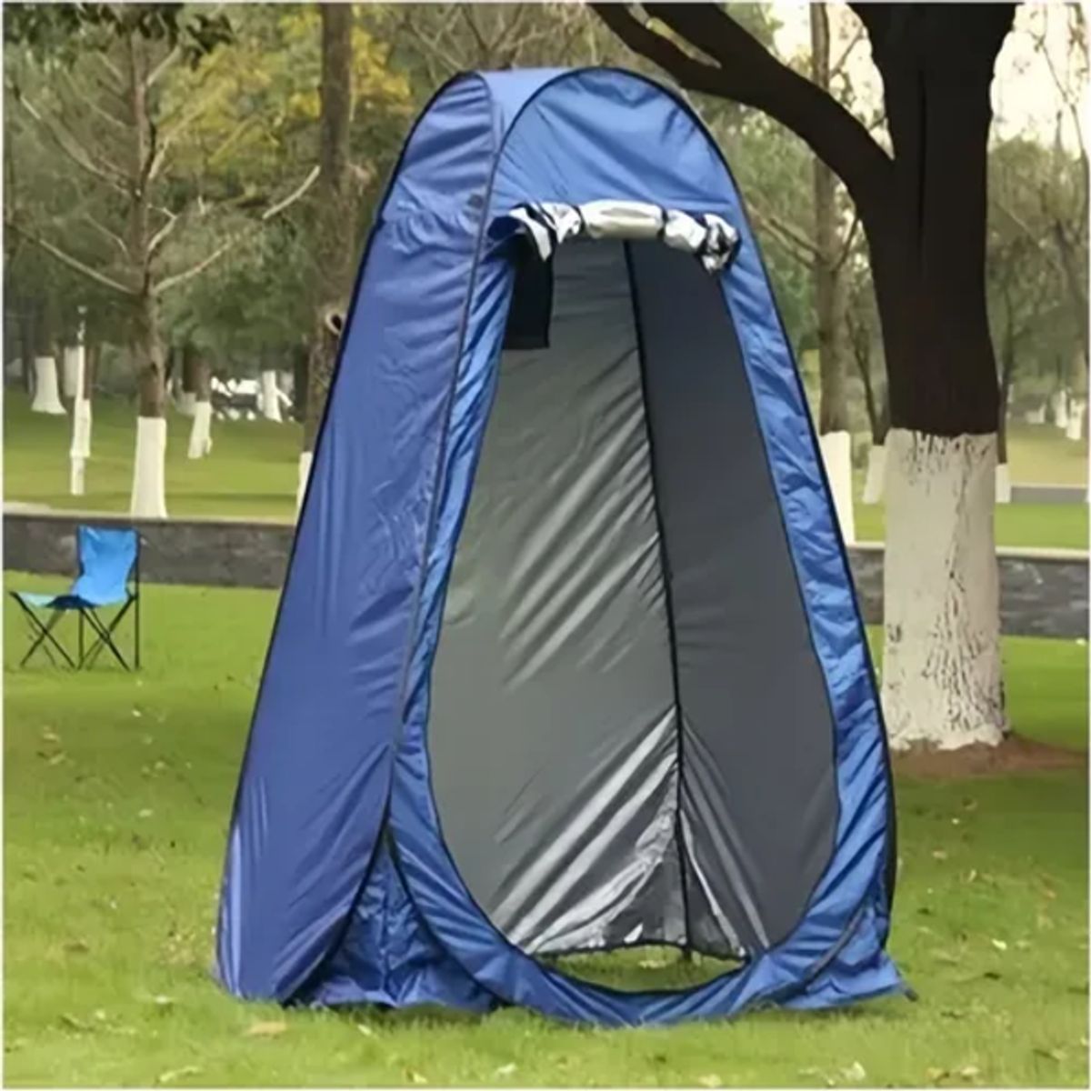 GENERICO - Carpa caseta baño vestidor portátil +inodoro azul