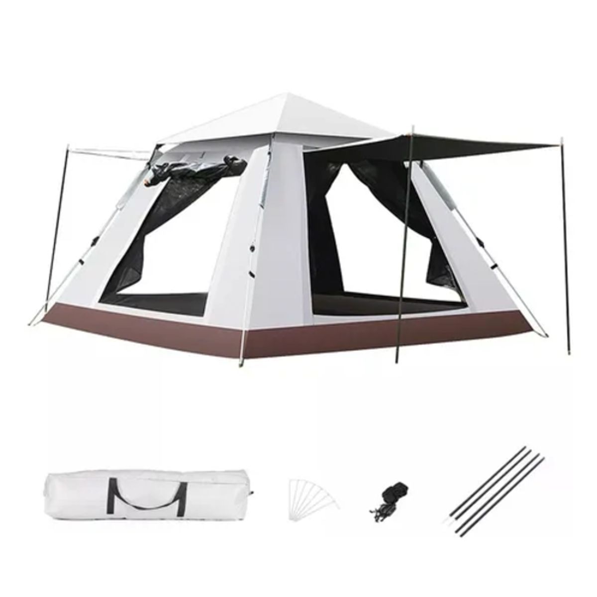 GENERICO - Tienda campaña 240x240cm 4-8 personas