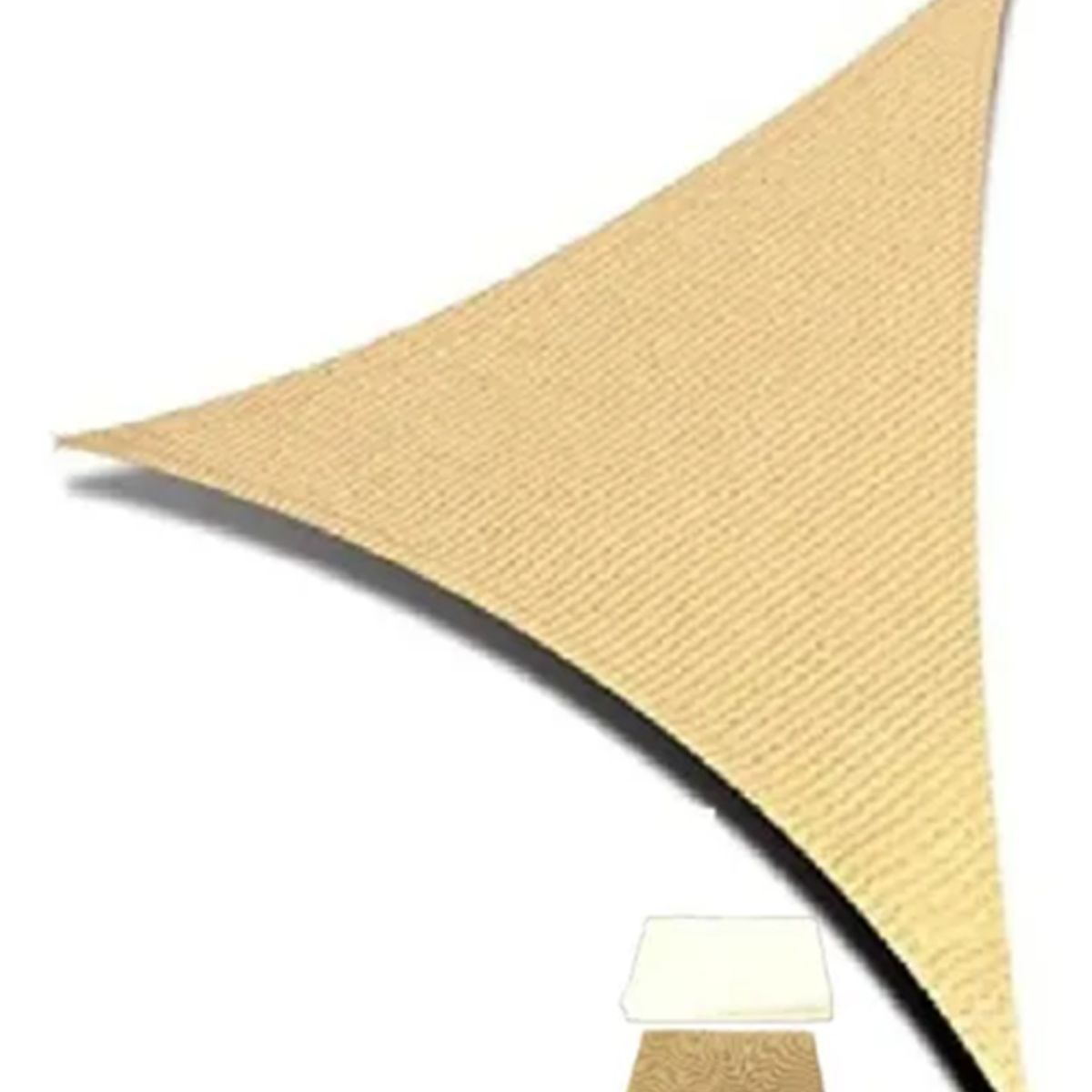 GENERICO - Carpa toldo vela triangular 3x3 beige arena