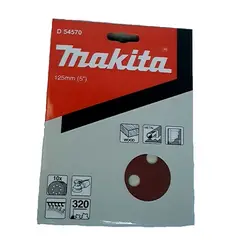 MAKITA - Disco Lija Velcro 125mm Grano 320 D-54570