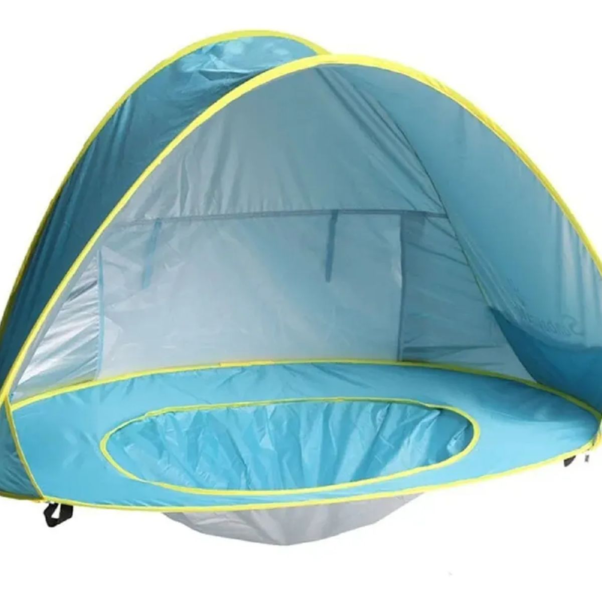 GENERICO - Tienda playa bebé piscina 2 en 1 celeste