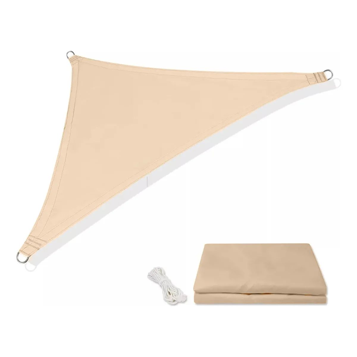GENERICO - Carpa toldo vela triangular 5x5 filtro uv