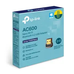 TP LINK - ADAPTADOR USB AC600 NANO WI-FI BLUETOOTH 4.2 TP-LINK ARCHER T2UB NANO, DOBLE BANDA