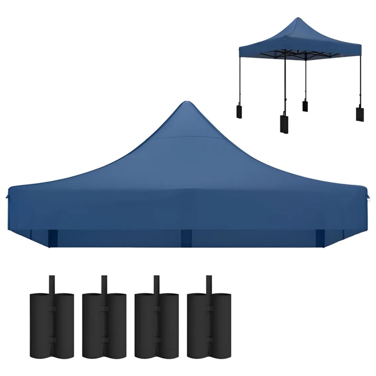 GENERICO - Carpa lona repuesto toldo plegable 3x3