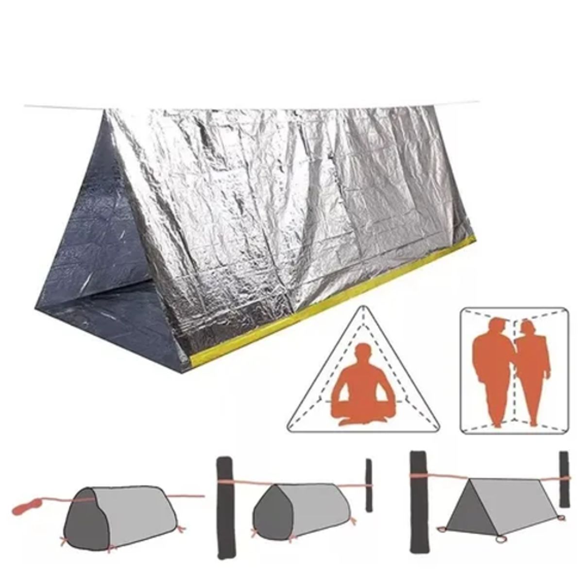 Carpa térmica emergencia supervivencia, marca GENERICO - Foto Principal