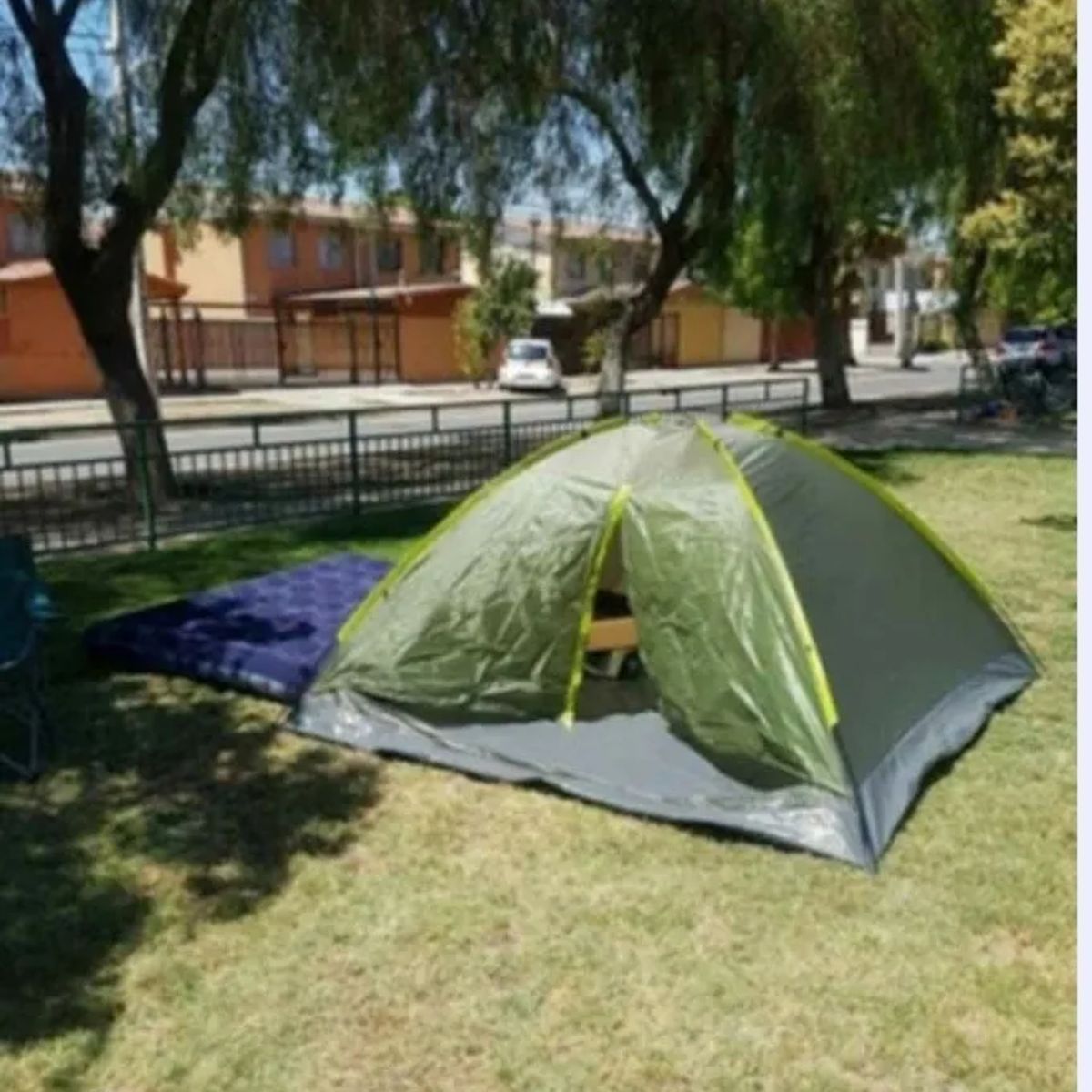 GENERICO - Carpa 240x240 + colchón 2 plazas queen