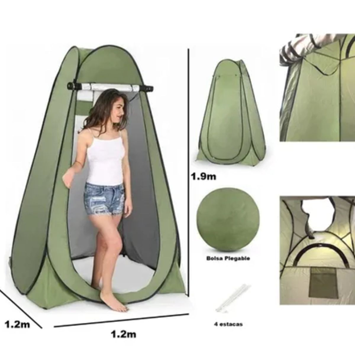 GENERICO - Carpa caseta baño vestidor portátil forcecl