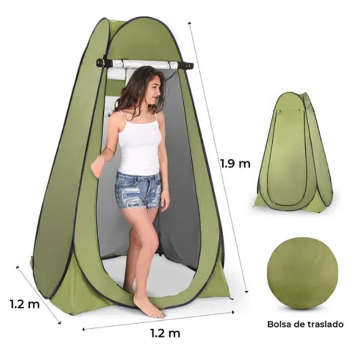 GENERICO - Carpa caseta baño vestidor portátil forcecl