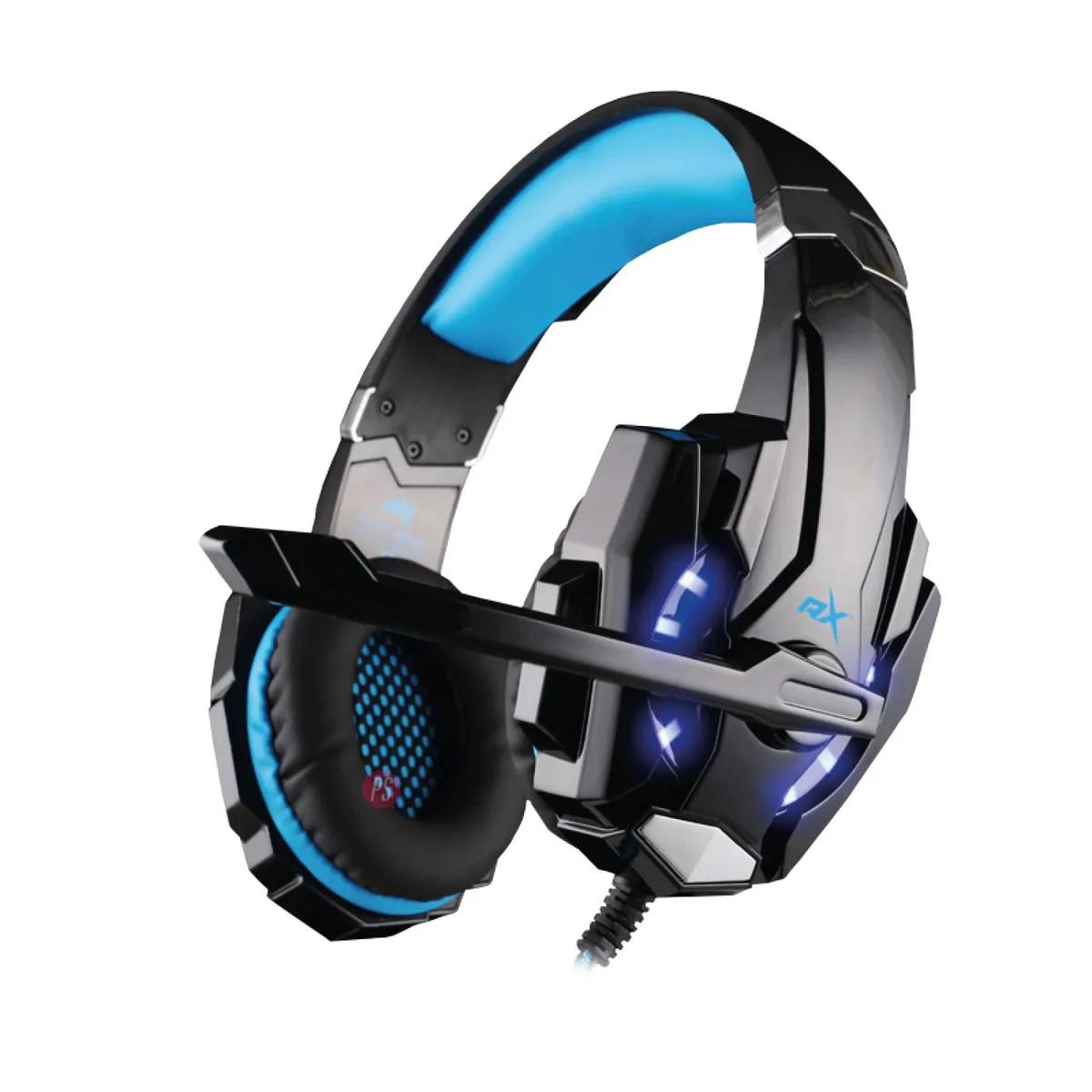 REPTILEX - Audífonos Platinum Gamer Conector 35mm Y Usb Led Azul - Ps