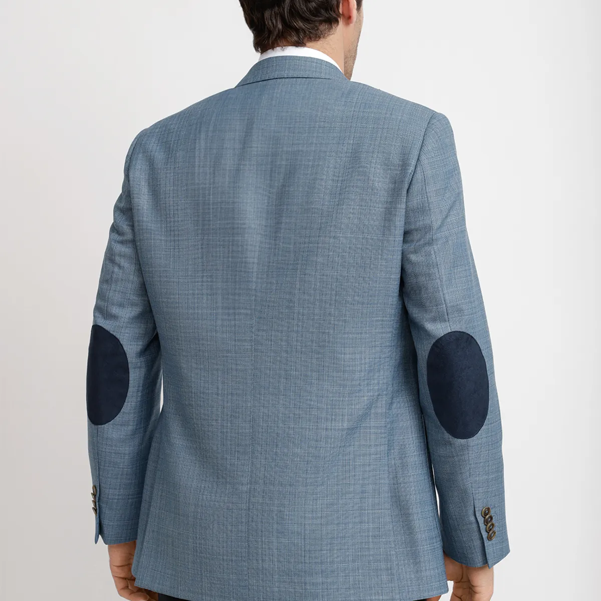 TRIAL - Chaqueta Hombre Formal Coderas Executive Celeste