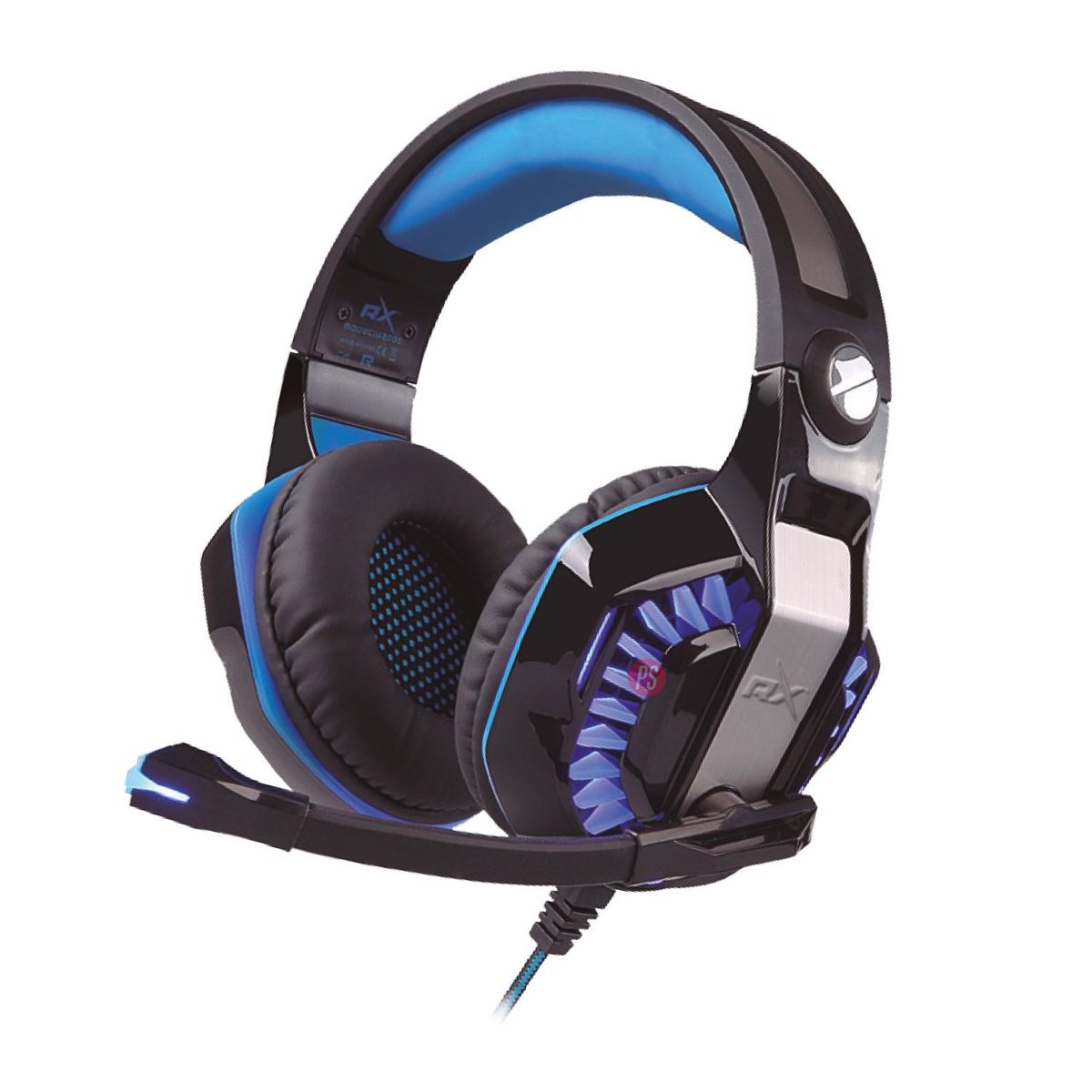 REPTILEX - Audífonos Gamer Platinum Conector 35mm Y Usb Led Azul - Ps