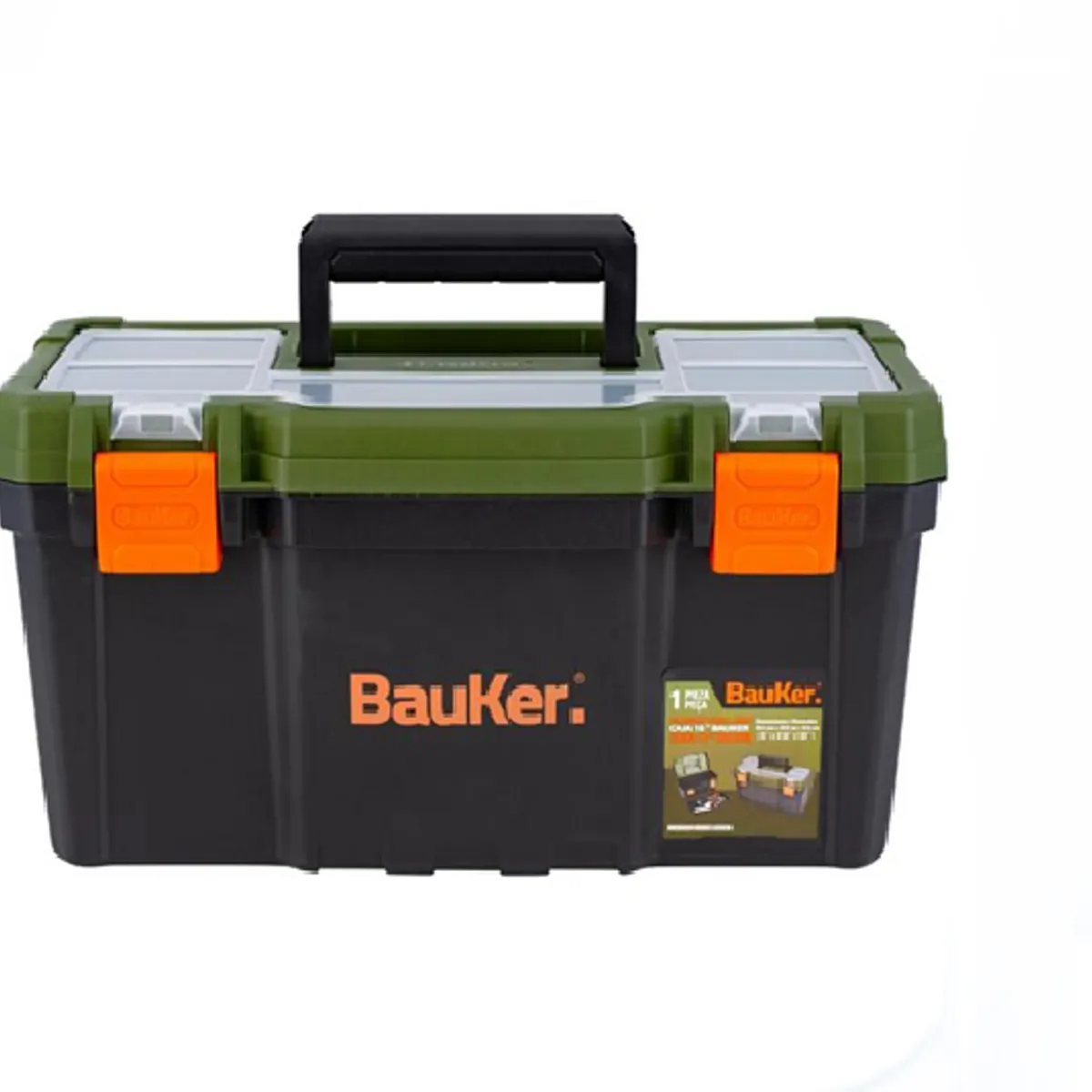 GENERICO - Caja De Herramientas 16 Bauker Color Verde Oscuro