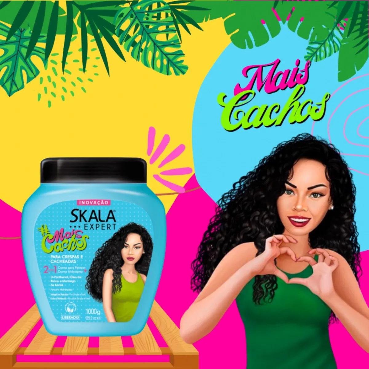 SKALA - MASCARA MAIS CACHOS EXPERT SKALA 1000 GR