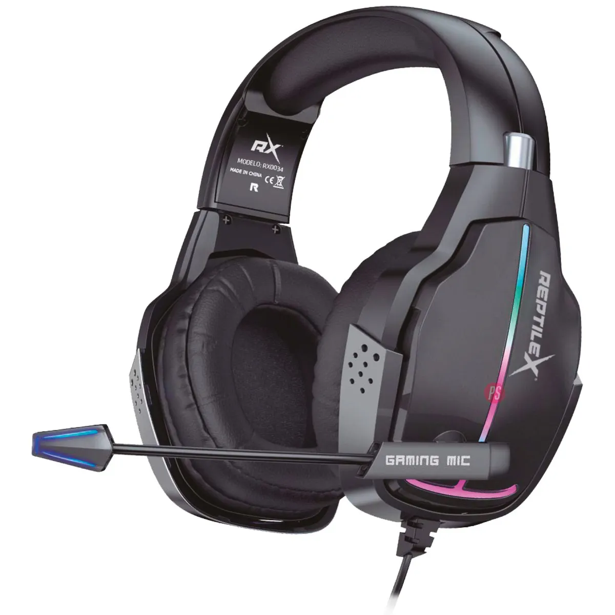 REPTILEX - Audífonos Platinum Gamer Conector 35mm Y Usb - Ps