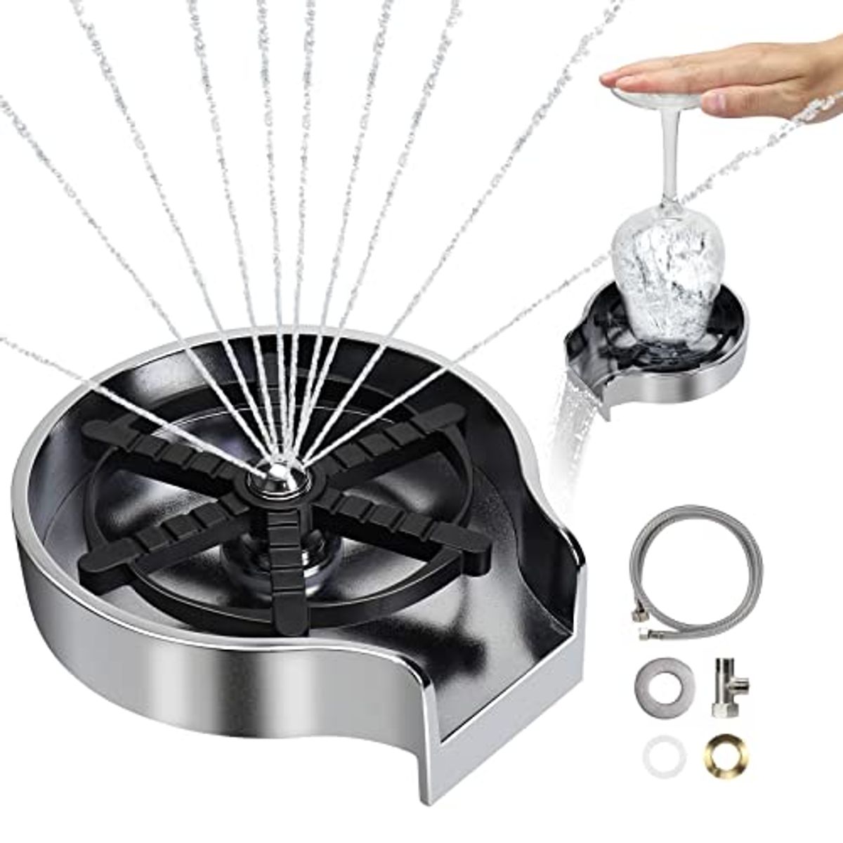 GENERICO - Lavador Automático Para Vasos Tazas Cocina Limpia Enjuagador