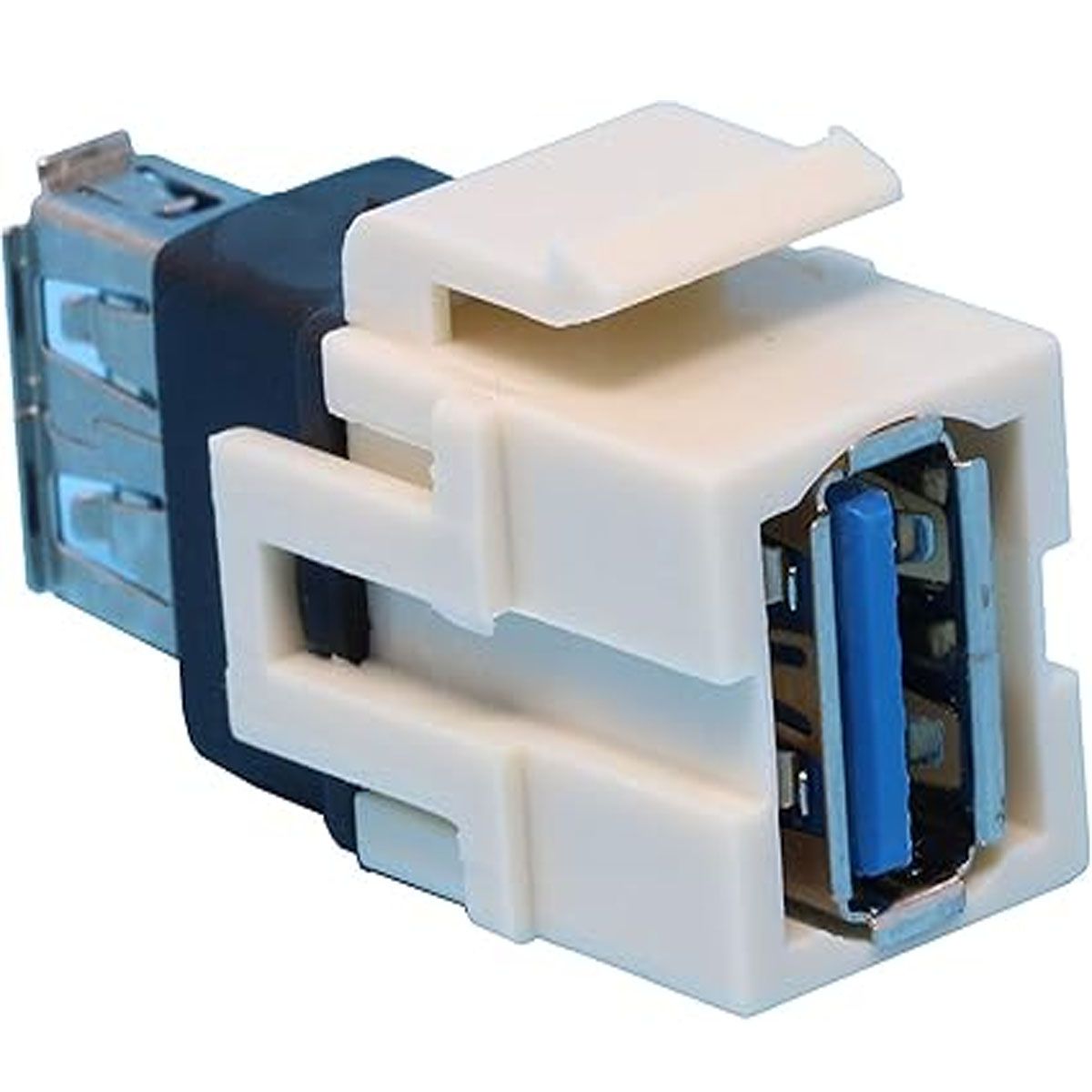 GENERICO - Modulo Keystone USB 3.0 A-A Hembra-Hembra para Placa en Muro