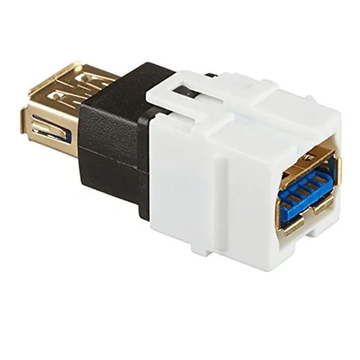 GENERICO - Modulo Keystone USB 3.0 A-A Hembra-Hembra para Placa en Muro