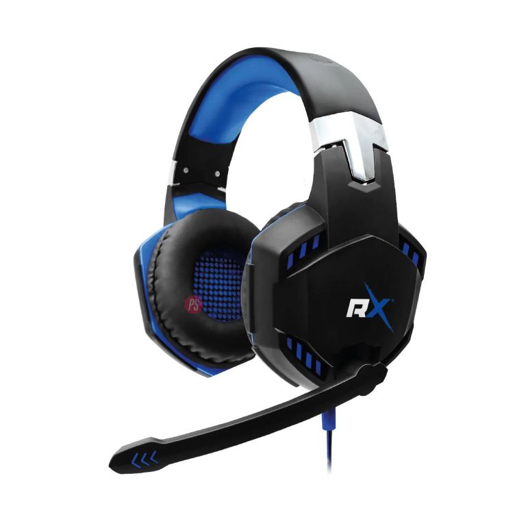 Audifonos Gamer Conexion 35mm Y Usb Luz Led Azul - Ps Azul