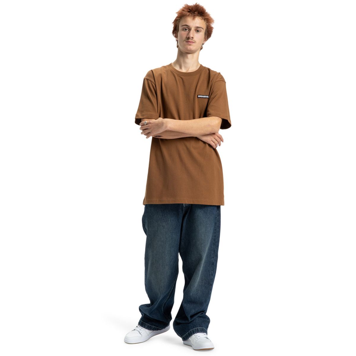 DC SHOES - Polera Hombre Patchit Café DC