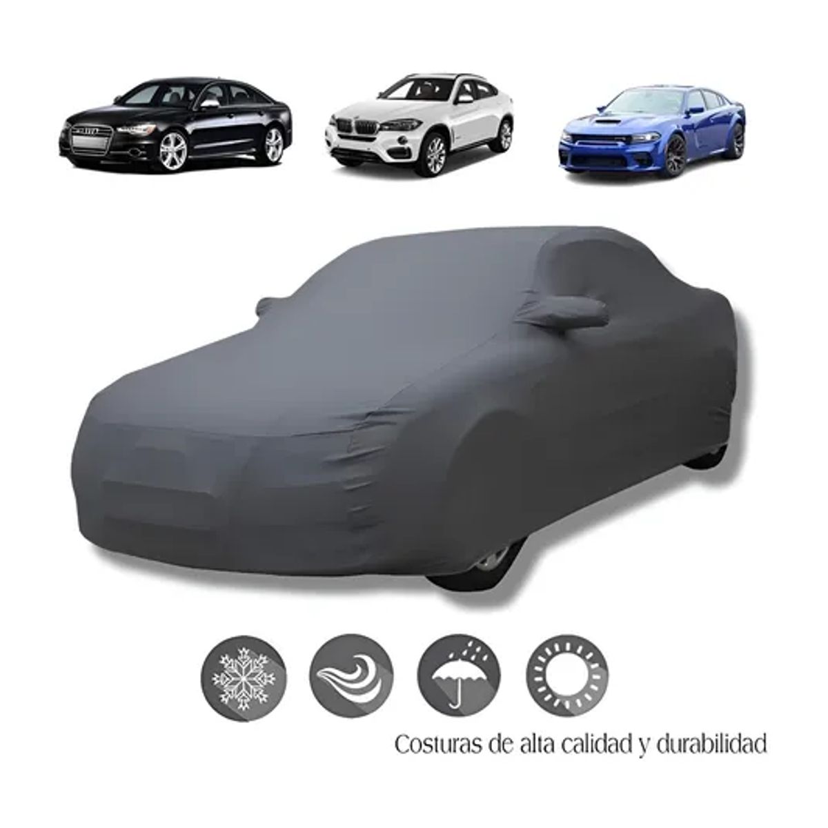 GENERICO - Carpa funda auto extragruesa premium felpa talla xl