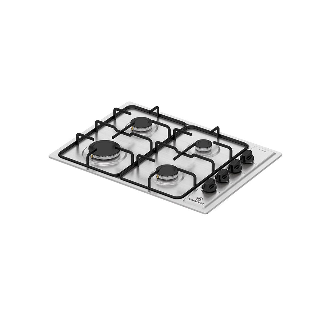 MADEMSA - Encimera a Gas 4 Platos Encendido Eléctrico MCE 435E T Inox