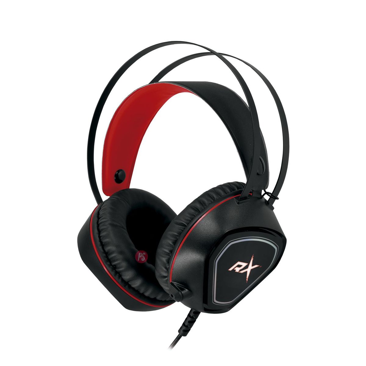REPTILEX - Audífonos Gamer 7.1 Conexión 3,5mm Y Usb Led Rojo - Ps