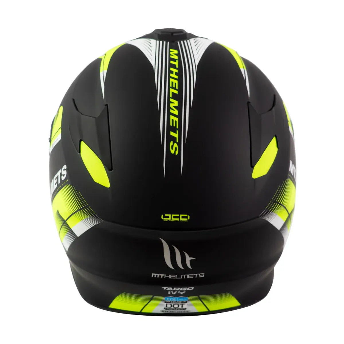 MT - Casco Para Moto MT Targo IVY Amarillo Fluor Mate