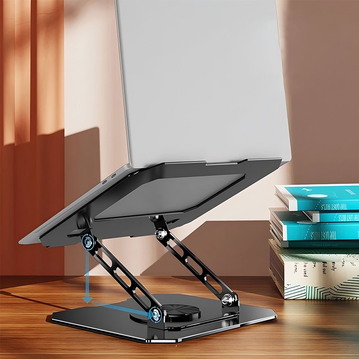 UTEK - SOPORTE METALICO NOTEBOOK Y TABLET GIRATORIO Y PLEGABLE