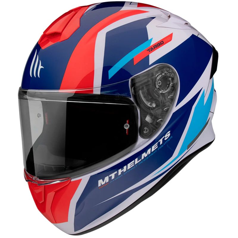 MT - Casco Para Moto MT Targo Pro Sound Rojo Perla Brillo