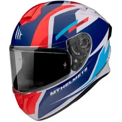 MT - Casco Para Moto Targo Pro Sound Rojo Perla Brillo