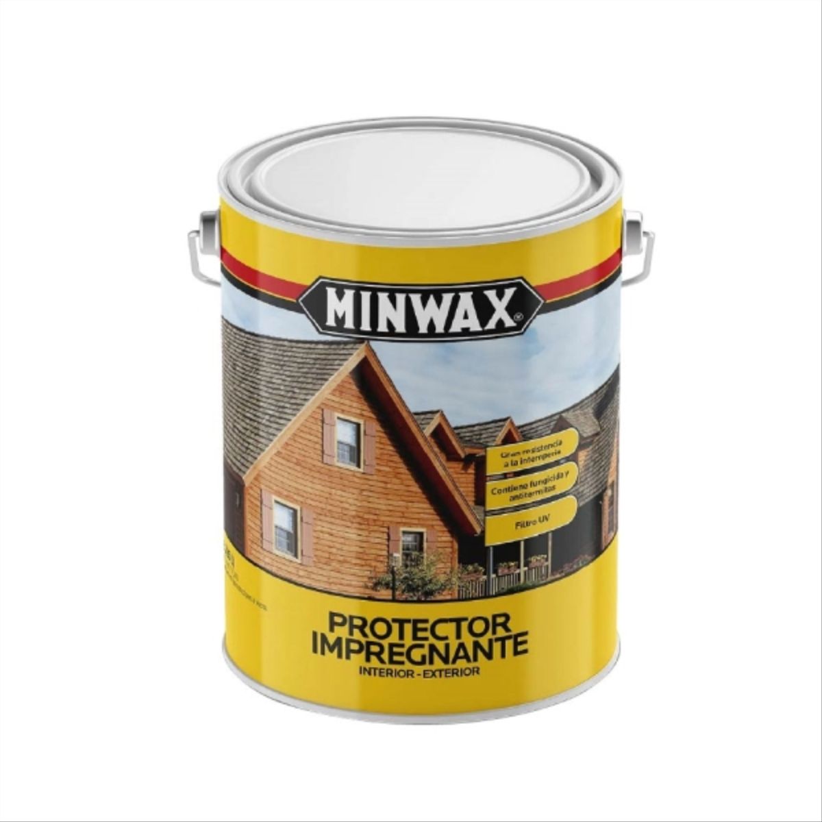 MINWAX - Protector para madera Woodstain satín base agua cristal 1 gal