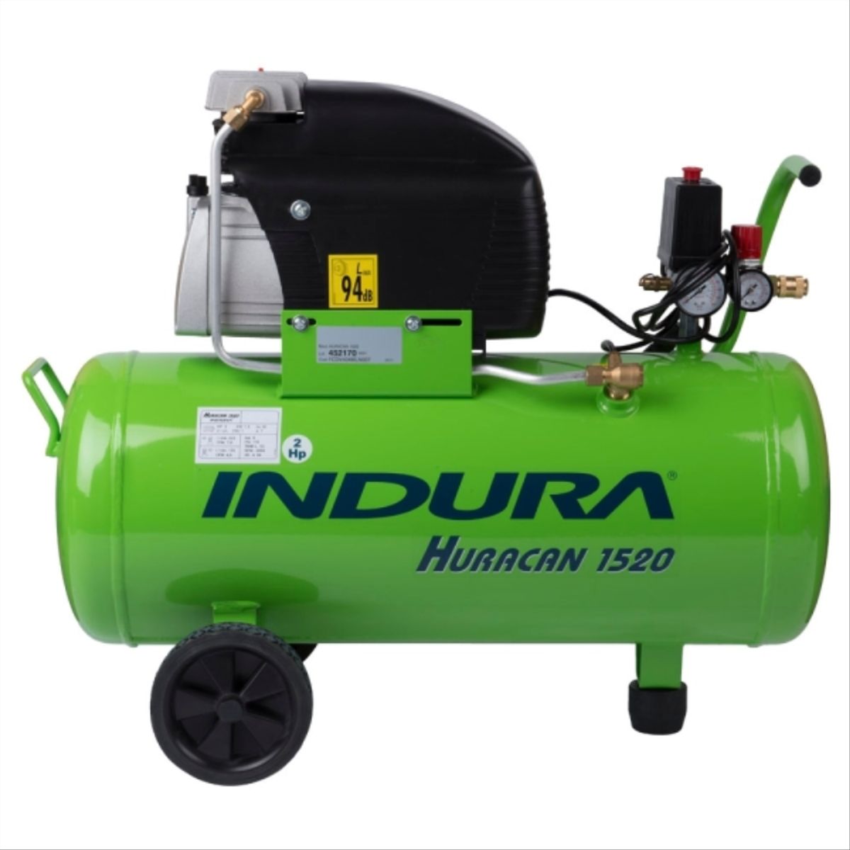 INDURA - Compresor 50 litros Huracán 1520 2HP