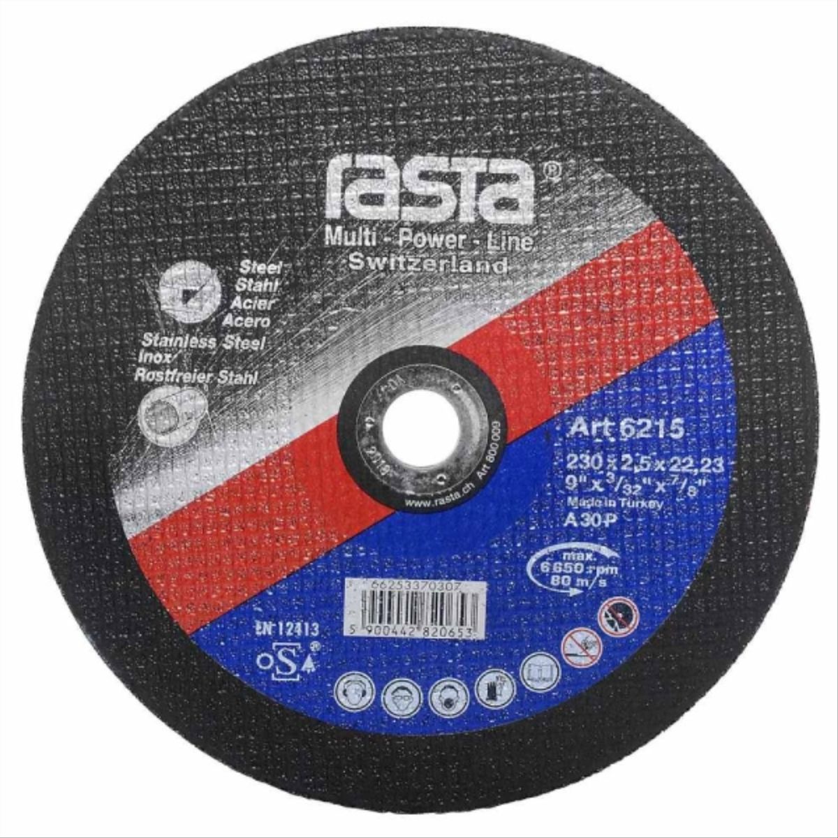 RASTA - Disco corte rasta metal 9"