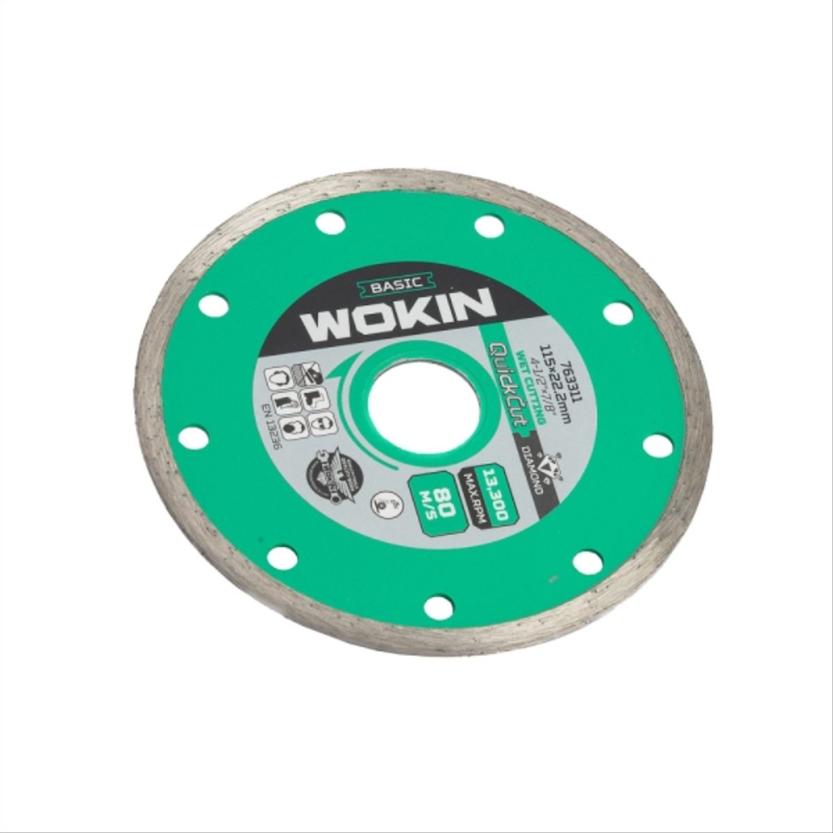 WOKIN - Disco Diamantado Humedo 4 1/2" x 7/8"