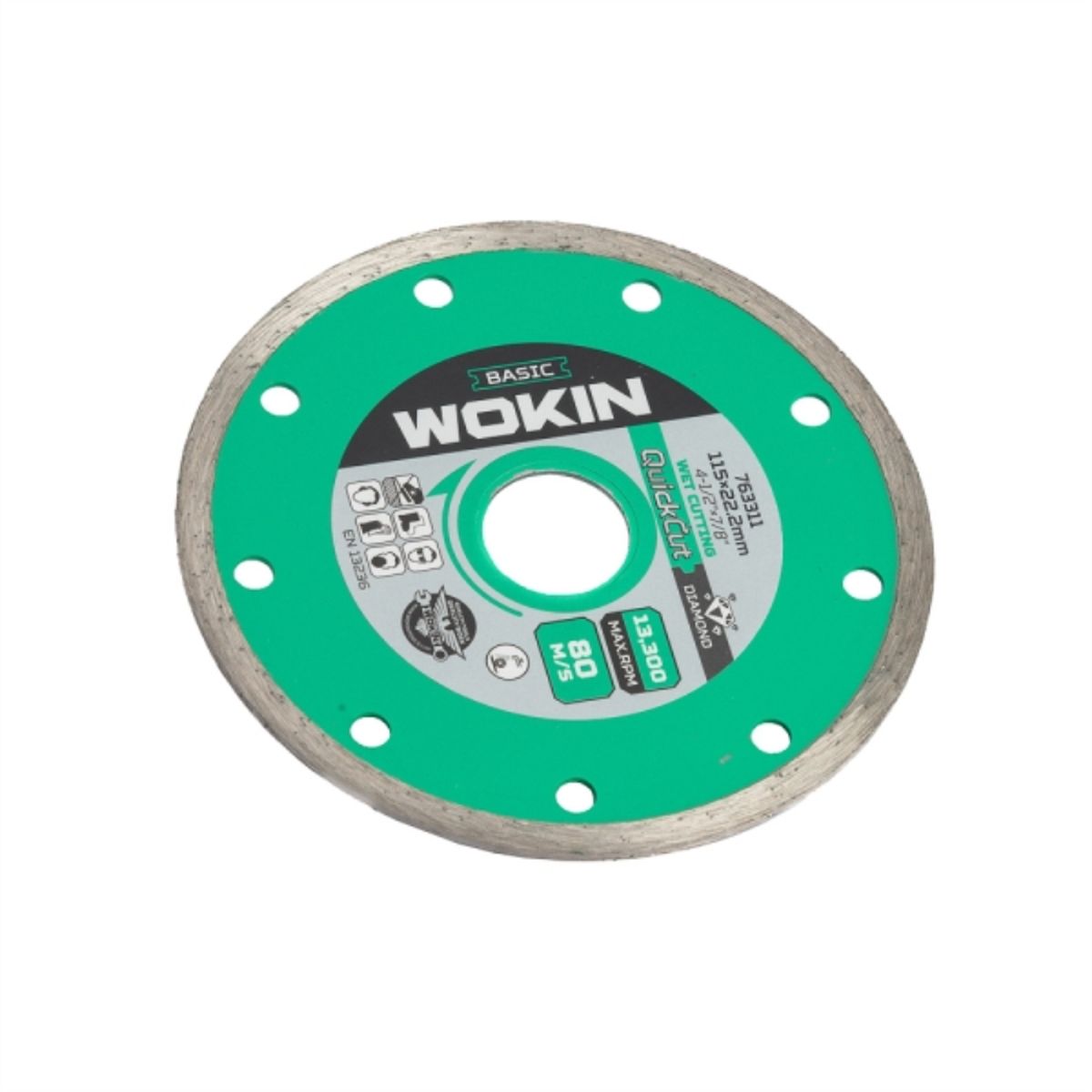 WOKIN - Disco Diamantado Humedo 4 1/2" x 7/8"