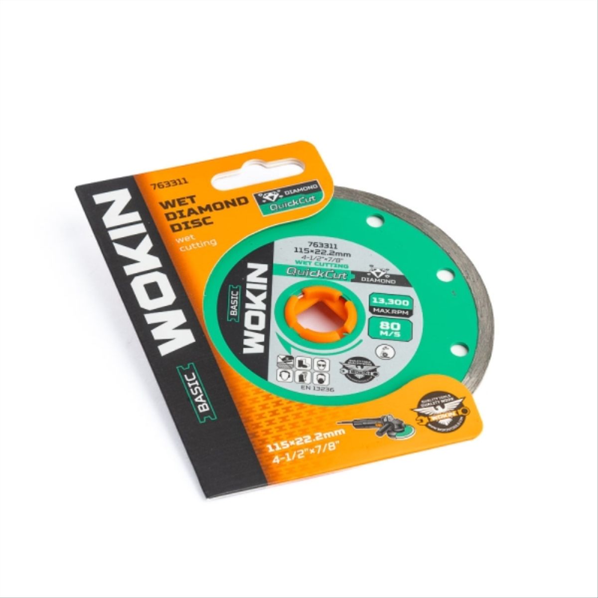 WOKIN - Disco Diamantado Humedo 4 1/2" x 7/8"