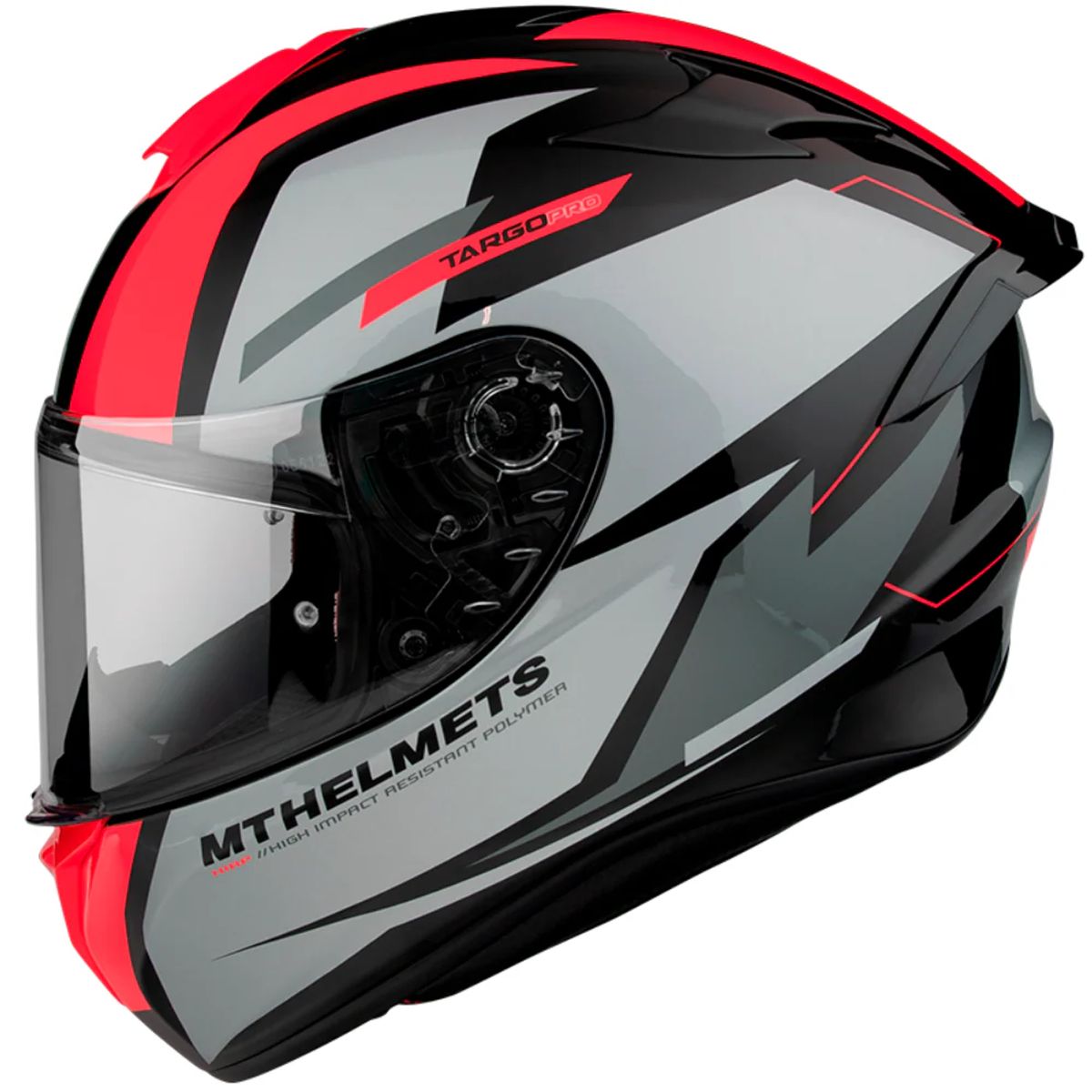 MT - Casco Para Moto MT Targo Pro Sound Rojo Brillo