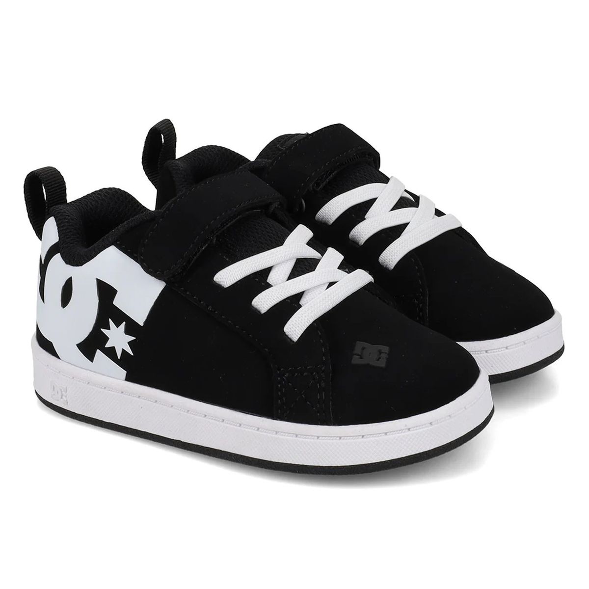 DC SHOES - Zapatilla Toddler Court Graffik Elastic Negro DC