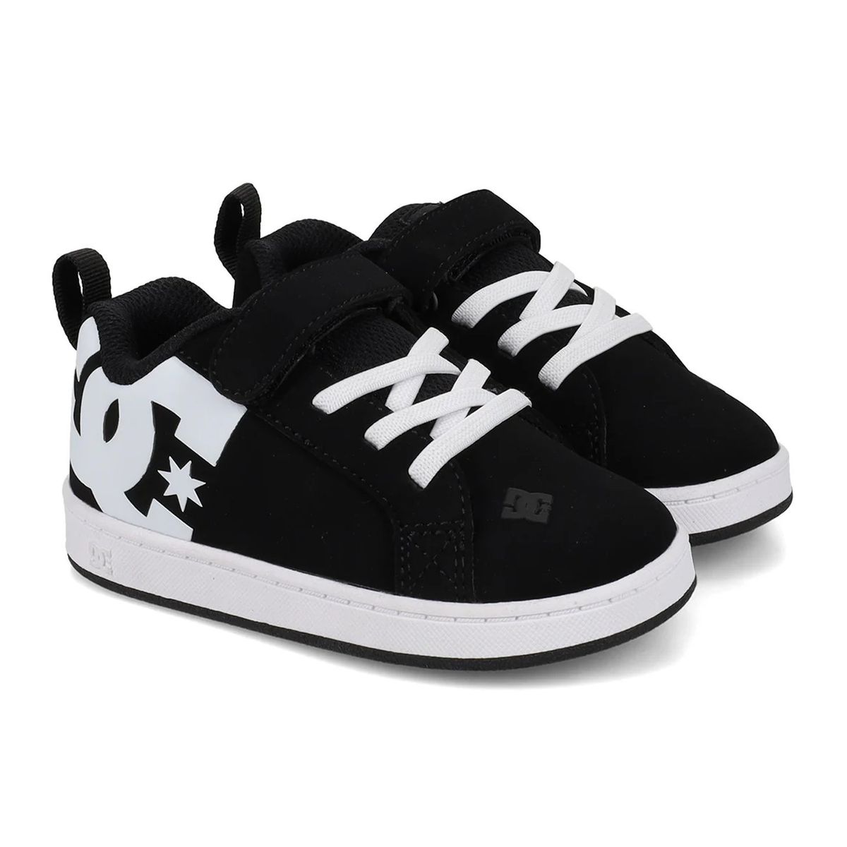 DC SHOES - Zapatilla Toddler Court Graffik Elastic Negro DC