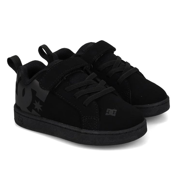 Zapatilla Toddler DC Court Graffik Elastic Negro