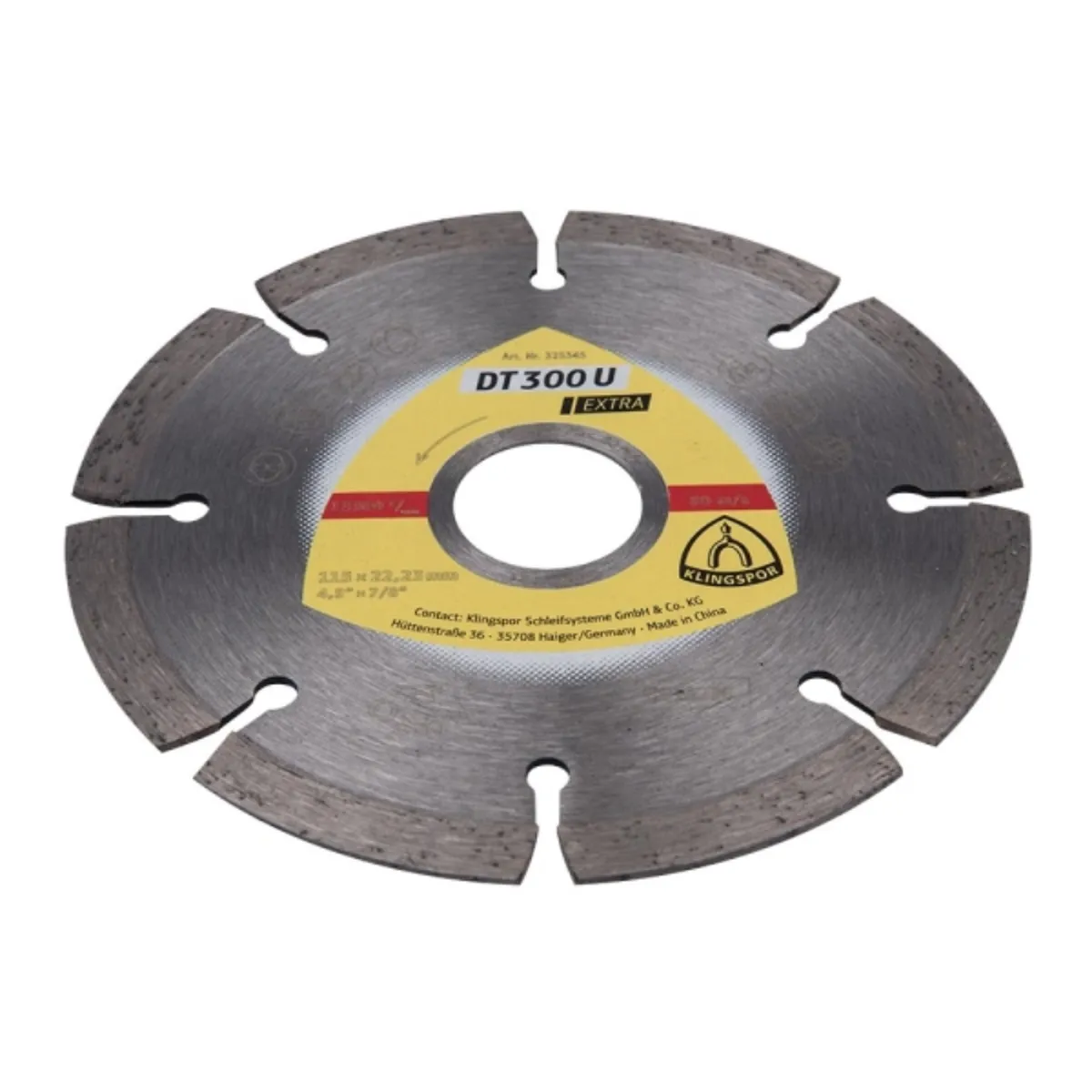 KLINGSPOR - Disco diamantado segmentado concreto 4 1/2"